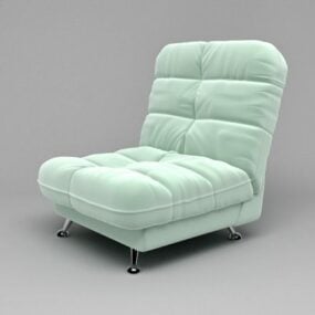 Tufted Accent Chair Upholstered 3d model