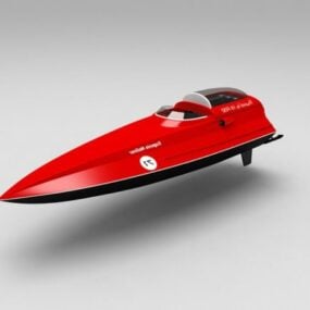 قایق موتوری جت اسکی مدل سه بعدی