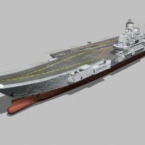 Venäläinen Varyag Aircraft Carrier 3D-malli