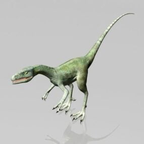 Low Poly Velociraptor Dinosaur 3d-modell