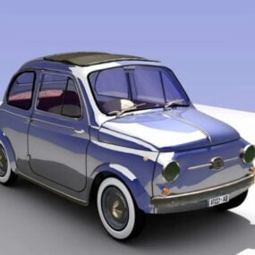 Cartoon Car Vintage Style 3d model