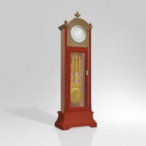 Wall Clock Digital Number 3d model