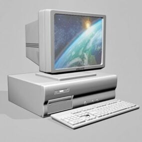 PC vintage modèle 3D