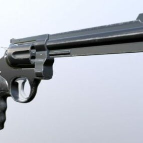 Vanha Vintage Revolver 3D-malli