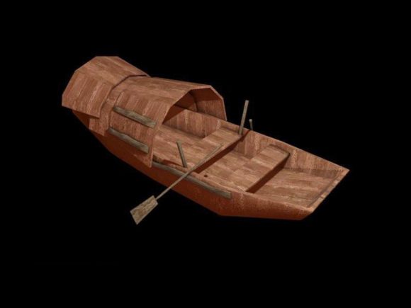 Vintage Holz Ruderboot