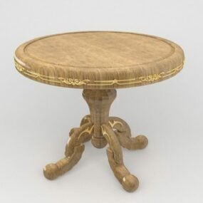 목재 커피 테이블 빈티지 디자인 3d 모델