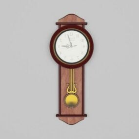 Pendule d'horloge murale vintage modèle 3D
