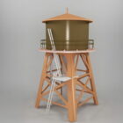 Vintage Wood Water Tower