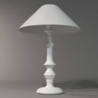 Vintage weiße Tischlampe