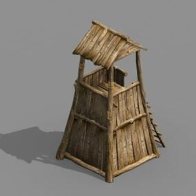 مدل سه بعدی برج نگهبانی قدیمی