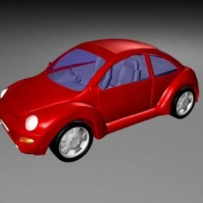 Volkswagen Beetle Lowpoly modello 3d