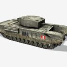 Britse Churchill Tank Ww2