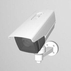 Wandmontierte CCTV-Überwachungskamera 3D-Modell