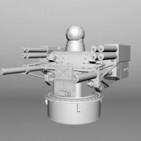 Warship Automated Anti Aircraft modèle 3D