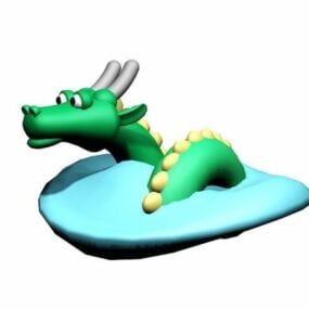 Cartoon Kangaroo Toy 3d model