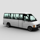White Minibus City Transport