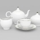 White Porcelain Teapot Set
