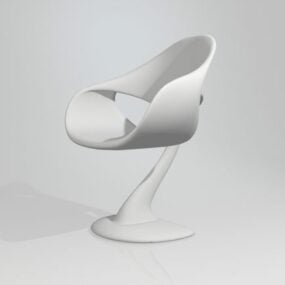 Whale Chair Stylist Art Chair 3D-malli