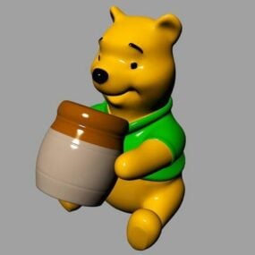 Puh Bear Toy 3d-modell