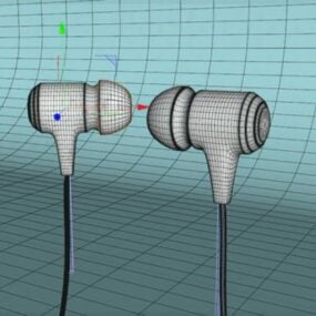Wired Earphones High Detailed 3d model