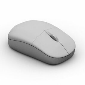 小型ワイヤレスマウスの3Dモデル