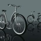 Cuadro moderno de bicicleta de ciudad