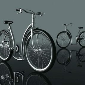 City Bike Modern Frame 3d model