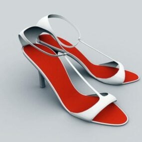 女式时尚凉鞋3d模型