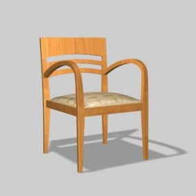 كرسي خشب الرماد نموذج ثلاثي الأبعاد