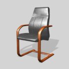 Wooden Desk Chair Cantilever Style
