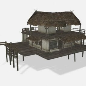 Wood Swamp House 3d model