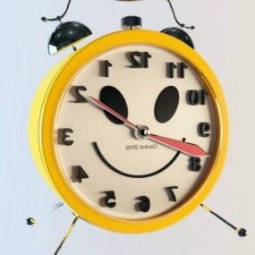 Smile Face Alarm Clock 3d-model