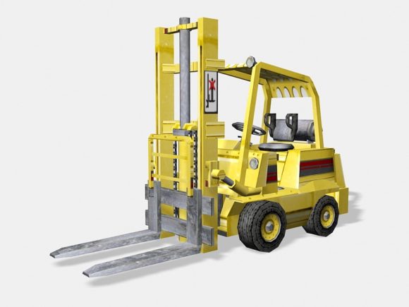 Yellow Forklift Vehicle