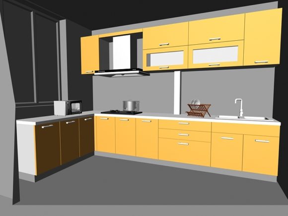 Ideas de gabinetes de cocina amarillos