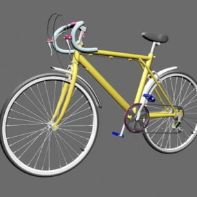Modelo 3d de quadro forte de bicicleta de corrida