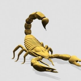 黄蝎子昆虫3d模型
