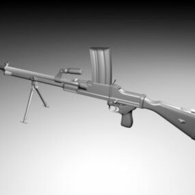 نموذج ثلاثي الأبعاد للمدفع الرشاش الخفيف Zb26