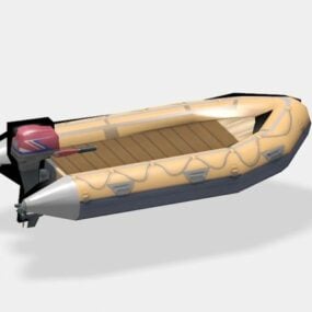 Inflatable Boat 3d model