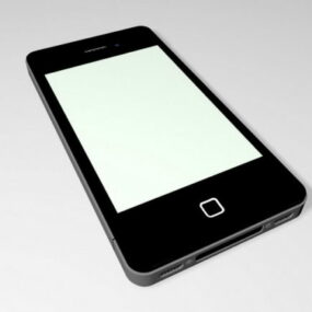 Apple Iphone 4 màu đen mẫu 3d