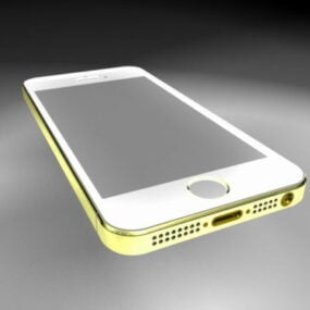 Iphone 5s valkoinen 3d-malli