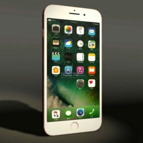 Iphone 7 Plus Couleur Blanche modèle 3D