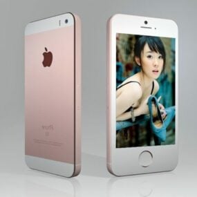 Apple Iphone Se Or Rose modèle 3D