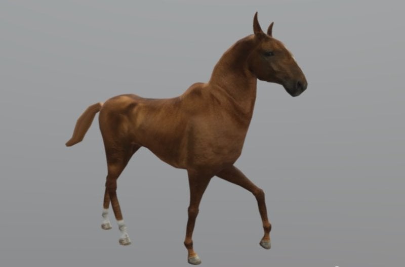 Realistic Horse Blender Model