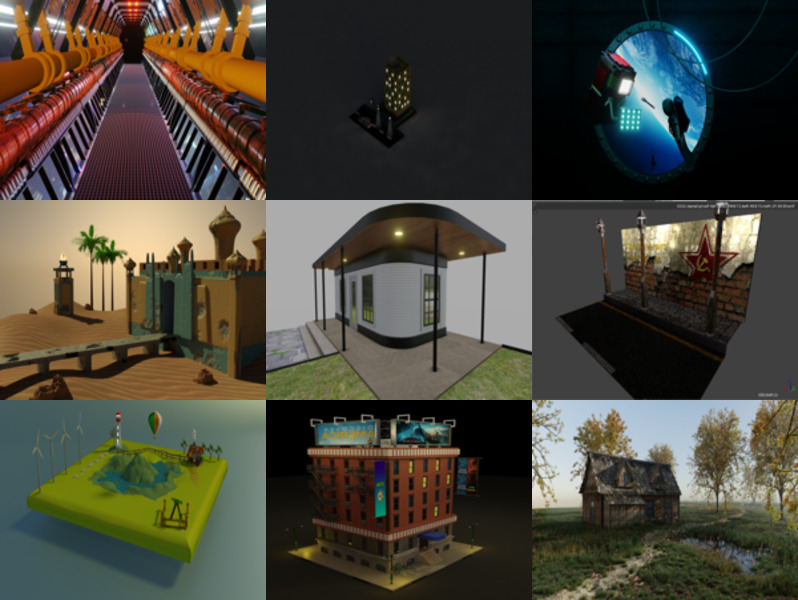 Top 11 architektury Blender Nejnovější 3D modely 2022