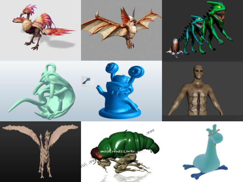 Top 11 Monster 3D Models for Rendering Latest 2022