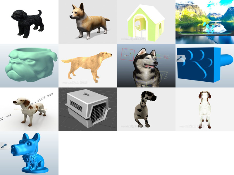 Top 13 Dog 3D Models for Free Newest 2022