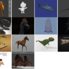 Топ 14 животных Blender 3D модели Последние 2022