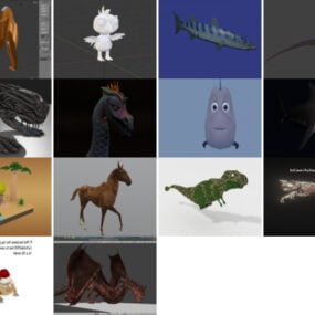 14 อันดับสัตว์ Blender โมเดล 3D ล่าสุดปี 2022