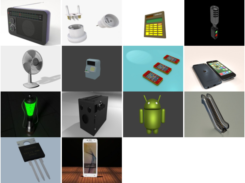 Top 14 Eletrônicos Blender Modelos 3D para Design Mais Novos 2022