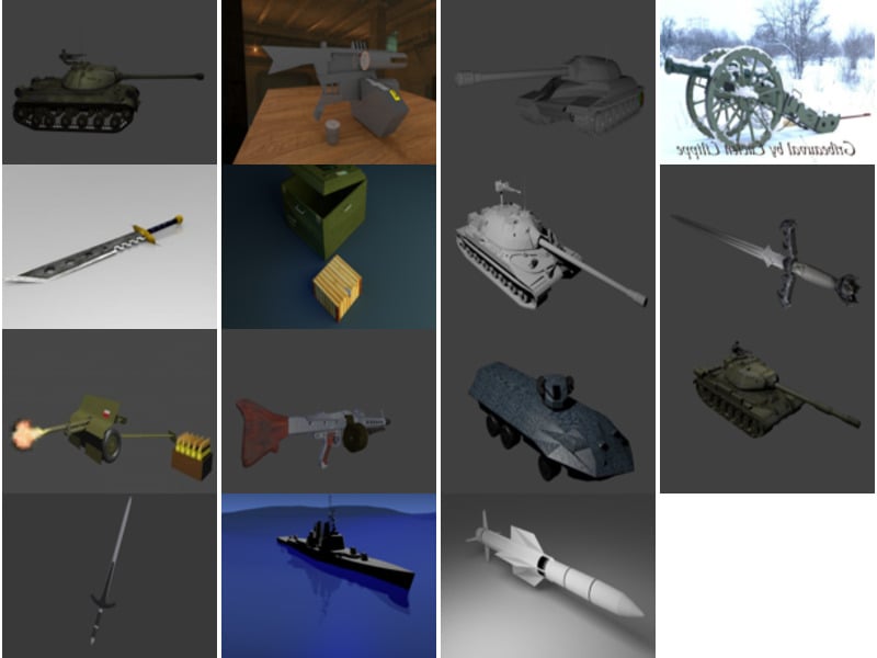Top 15 Military Blender 3D Models Stuffs Most Recent 2022